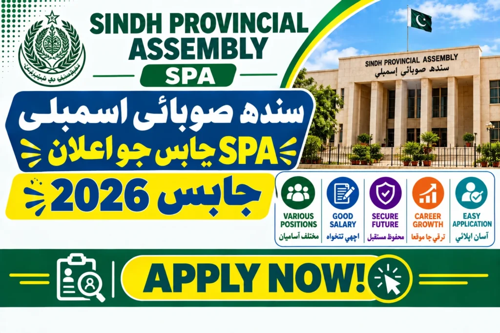 Sindh Provincial Assembly SPA Jobs