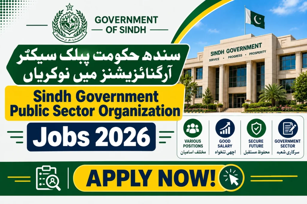 Sindh Public Sector Organization Jobs