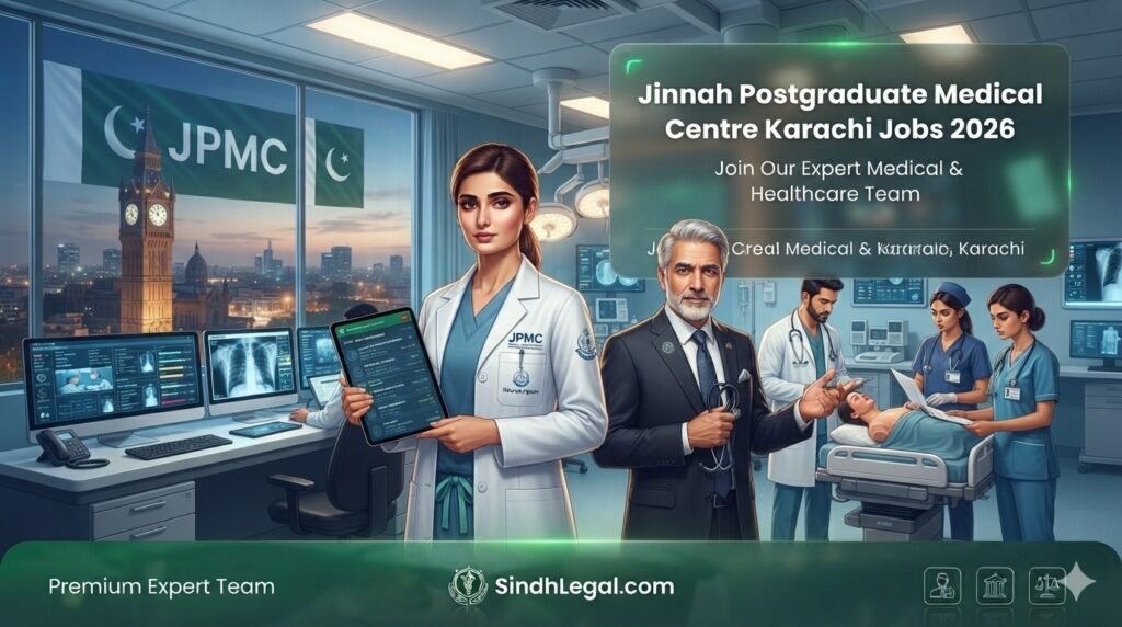 Jinnah Postgraduate Medical Centre Karachi Jobs 2026