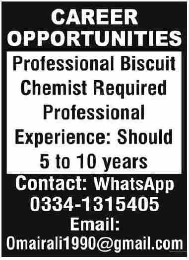 Private Group Chemist Jobs Karachi 2026 Apply Now